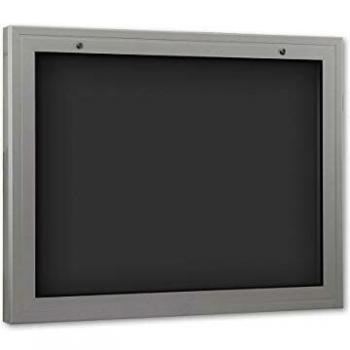 Vitrina de Exhibición con Puerta Abatible 180° para Formato DIN A1, Diseño en Color Antracita, Dimensiones 1025x800x75 mm