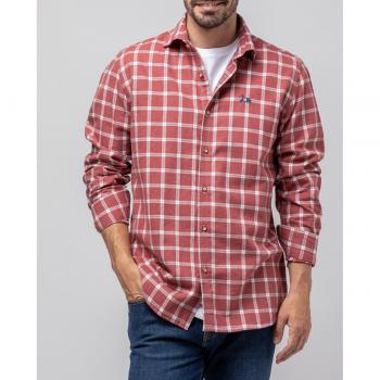 Camisa de cuadros roja para hombre Scotta 1985