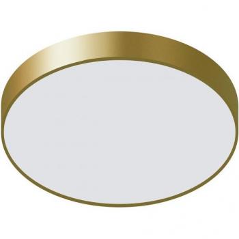 Lámpara de techo moderna Orbital Golden Sand, LED empotrada, dorado, blanco cálido 3000K, 1800lm
