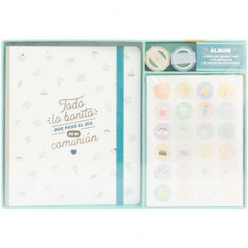 Kit de Álbum de Fotos Scrapbooking Todo lo Bonito de Mi Comunión Mr. Wonderful - BBC Bautizos y Comuniones, 3x24x36 cm