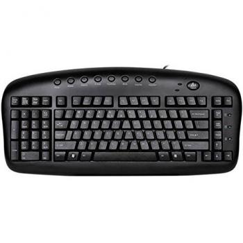 Left Handed Keyboard Wired Usb Black Via Ergoguys