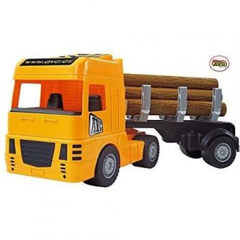 AVC- Camión Trailer Porta Troncos 48 cm, Multicolor