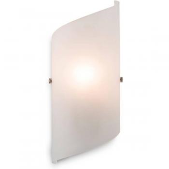 Aplique Torino de pared interior de vidrio esmerilado 1 bombilla E14 31cm