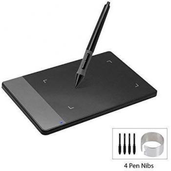 Huion 420 Negro 4-por-2.23 Pulgadas osu! Tableta Gráfica para Dibujo con Digitalizador de Firma para Mac y Windows PC