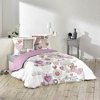 Douceur D'Intérieur  - 1641215, Funda De Edredon 2 Personas , 240 X 220 Cm , Monsegur , Estampado 42 Hilos Allover
