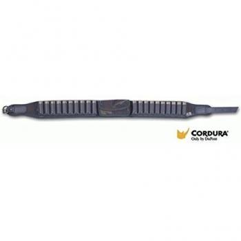 6309. Canana en cordura y cuero con capacidad para 20 cartuchos de los calibres 12 y 16