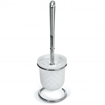 WTD Fuerza Lilia – Escobillero de inodoro – Escobillero Cromado Acero/plástico H 36 cm