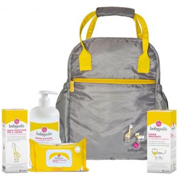 Kit de Viaje Babygella Prebiótico: 1 Gel de Baño 250 ml + 1 Paquete de Toallitas 72 Unidades + 1 Crema Corporal 100 ml + 1 Pasta Protectora