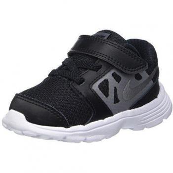 Nike Downshifter 6 (TD), Zapatos de Primeros Pasos Para Bebés, Negro / Plateado / Gris / Blanco (Black / Mtllc Slvr-Cl Gry-White), 19 1/2 EU