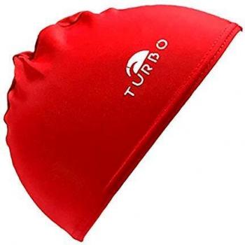 Gorro de natación Turbo Lycra Goma Rojo Blanco