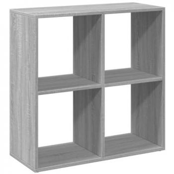 Librería divisor madera ingeniería gris Sonoma 69,5x29x69,5 cm