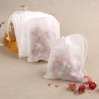NewPI Bolsita de Té, Filtro Bolsita de Té, las Hojas Bolsas de Filtro de Papel Bolsas del Filtro de Té de Bombeo Línea de Desechable 100pcs <6cm*8cm>