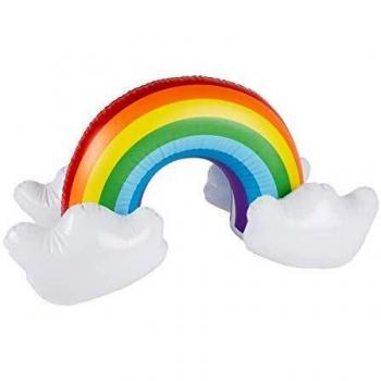 Smiffys Inflatable Rainbow Arco iris inflable, multicolor,