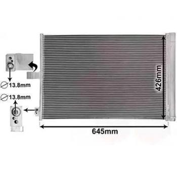 Condensador de aire acondicionado VAN WEZEL 30015702