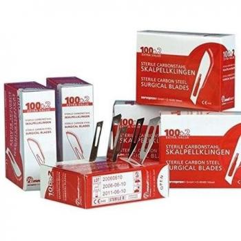 Servoprax I1 0820 Medi Ware Carbono Acero escalpelo Cuchillas, acabado, estériles, Figura 20 Type