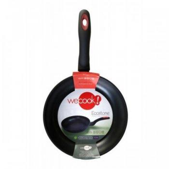WECOOK! Ecostone Sartén Aluminio Forjado 18 cm, Inducción, 2 Capas Antiadherente XYLAN Plus Ecológico sin PFOA, 4mm Espesor, Apta Todas las Cocinas, Vitrocerámica, Gas, Lavavajillas