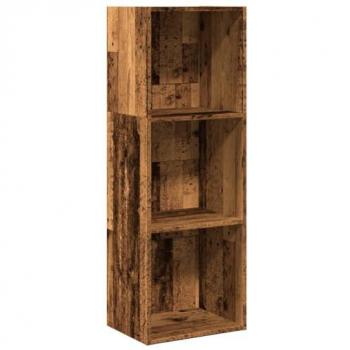 Estantería de madera de ingeniería color envejecido 40x30x114 cm