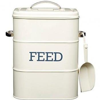 Kitchen Craft 3 kg caja acero Living Nostalgia alimentación con pala, Beige