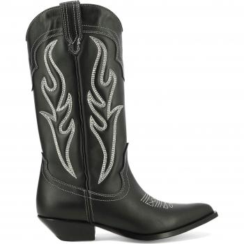 Sonora Women's Santa Fé Cowboy Boots in Black | Size 39 | SANBKCAL01 Color OWE Color WBLACK
