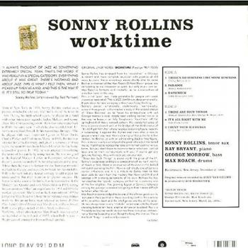 Sonny Rollins: Worktime - 180g Vinyl LP