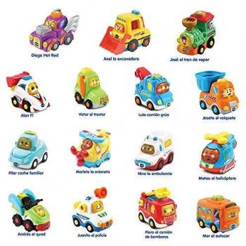 VTech Surtido Coches interactivos Bólidos, válidos para Todos los playsets de la colección TutTut, Cada uno Incluye botón con interacción Sorpresa, Solo se envía un vehículo, Multicolor