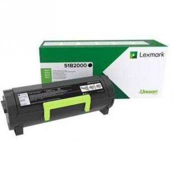 Lexmark 51B2000 - Tóner, color Negro