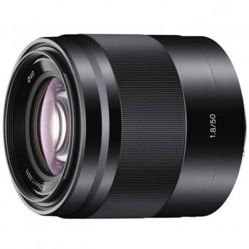 Sony E 50mm F1.8 OSS Lens (SEL50F18/B) - Black