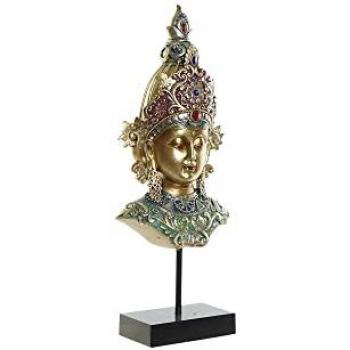 Figura Decorativa Buda Oriental Multicolor Dorado 15 x 7 x 38 cm de DKD Home Decor, material resina y metal