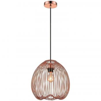 Lámpara colgante de techo LEEDS Cobre Suspensión 1 Luz E27