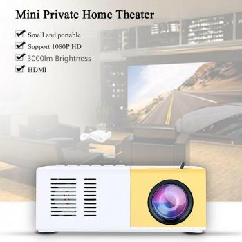 Mini proyector portátil J9 1080P para cine en casa, multimedia, con accesorios VGA, USB y HDMI
