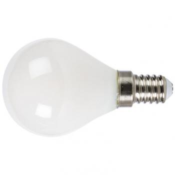 Bombilla LED filamento mini globo opal - E14 luz cálida 4W