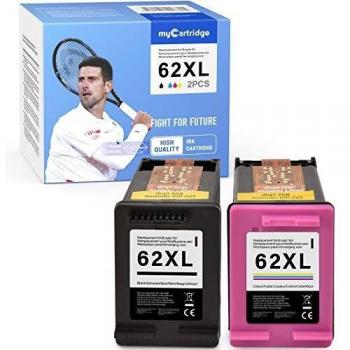 MyCartridge Compatible HP 62 XL 62XL Cartuchos de Tinta para HP OfficeJet 200 250 5740 5742 5744 Envy 5540 5544 5545 5547 5548 5640 5642 5644 5646 7640