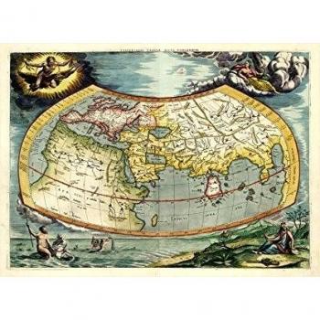 universalis Tabula iuxta ptolemaeum, por Gerard Mercator & Ptolemy, envejecido reproducción siglo XVII mapbook Impresión de Europa