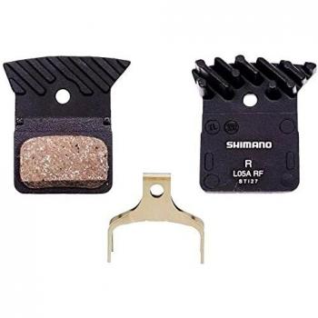 Shimano L05A Resin Disc Brake Pads with Cooling Fins and Spring
