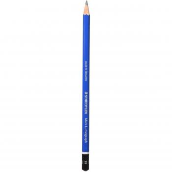 Staedtler Mars Lumograph 3B - Lápiz Azul, lote de 12 unidades