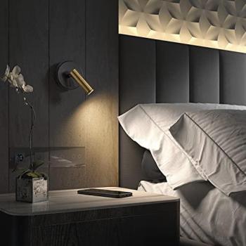 Aplique de Pared Minimalista LED SMD 3W 3000K para Dormitorio y Lectura