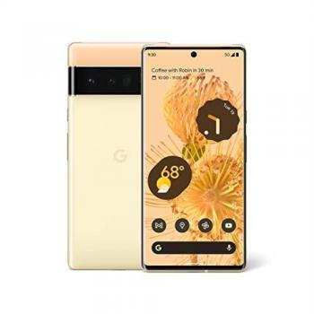 Teléfono Móvil Google Pixel 6 Pro 5G - Smartphone 12GB RAM, 128GB Almacenamiento, Pantalla de 6.7'' a 120 Hz, Dual-SIM, Color Amarillo
