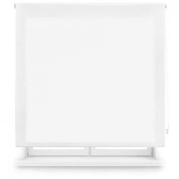 Estor Enrollable Translúcido a Medida Elegante y Práctico - Color Blanco Roto 100x250 cm - Fácil Montaje y Mantenimiento Sencillo