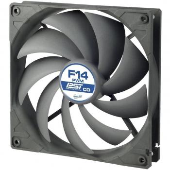 Arctic F14 PWM PST CO Retail - Ventilador de caja, Negro