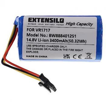 Batería Recargable Extensilo 3400 mAh 14,8V Li-Ion para Proscenic VR1717 y Robot Aspirador