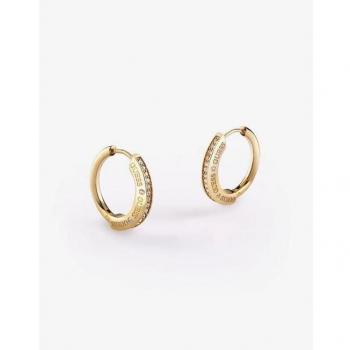 Pendientes de Acero Guess Bond con Detalles en Oro JUBE03253JWYGT-U