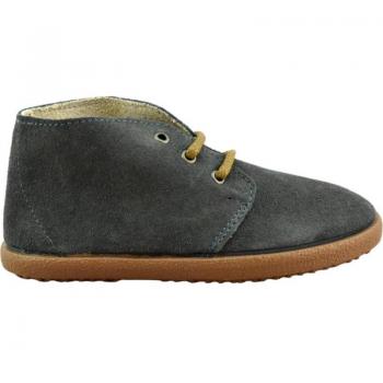 Botines de Niña y Niño Batilas 47030, piel de serraje, piso de goma, color gris