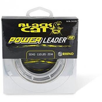 Black Cat Ø0,70mm 20m 50kg,110lbs Cable de Carga Power Leader de 0,70 mm de diámetro, 20 m, 50 kg, Verde