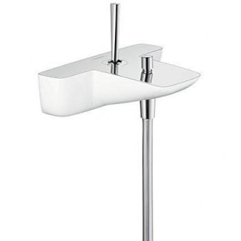 Hansgrohe 15472400 PuraVida grifo de bañera visto, blanco/cromo