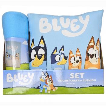 SET MANTA Y COJÍN BLUEY DE NEW IMPORT