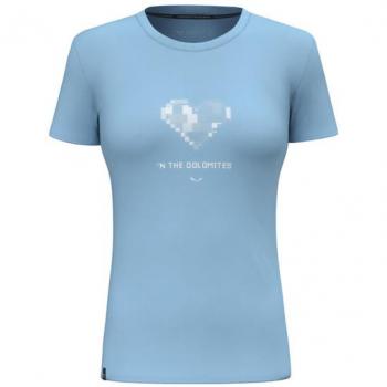 Camiseta de Manga Corta Salewa Pure Heart Dry para Mujer - Color Azul - Talla XL
