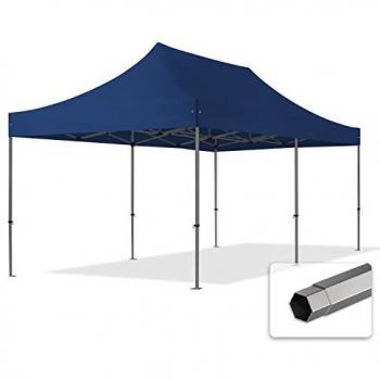 Carpa Plegable 3x6m Premium Acero 40mm Azul Oscuro
