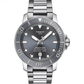 Tissot T-Sport Seastar 1000 Powermatic 80 Men's Watch 43mm - Grey/Silver, Size: One Size