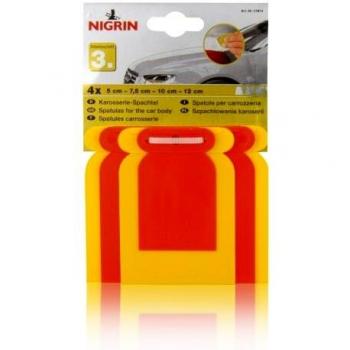 Nigrin 21014 Juego Espátula para Carrocería, 4 Piezas