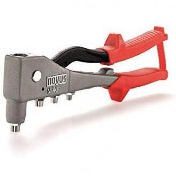 Novus Pistola remachadora N40 gris y rojo